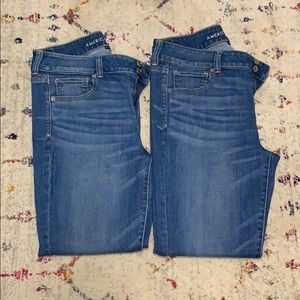 American Eagle Artist Crop Capris 14 Long